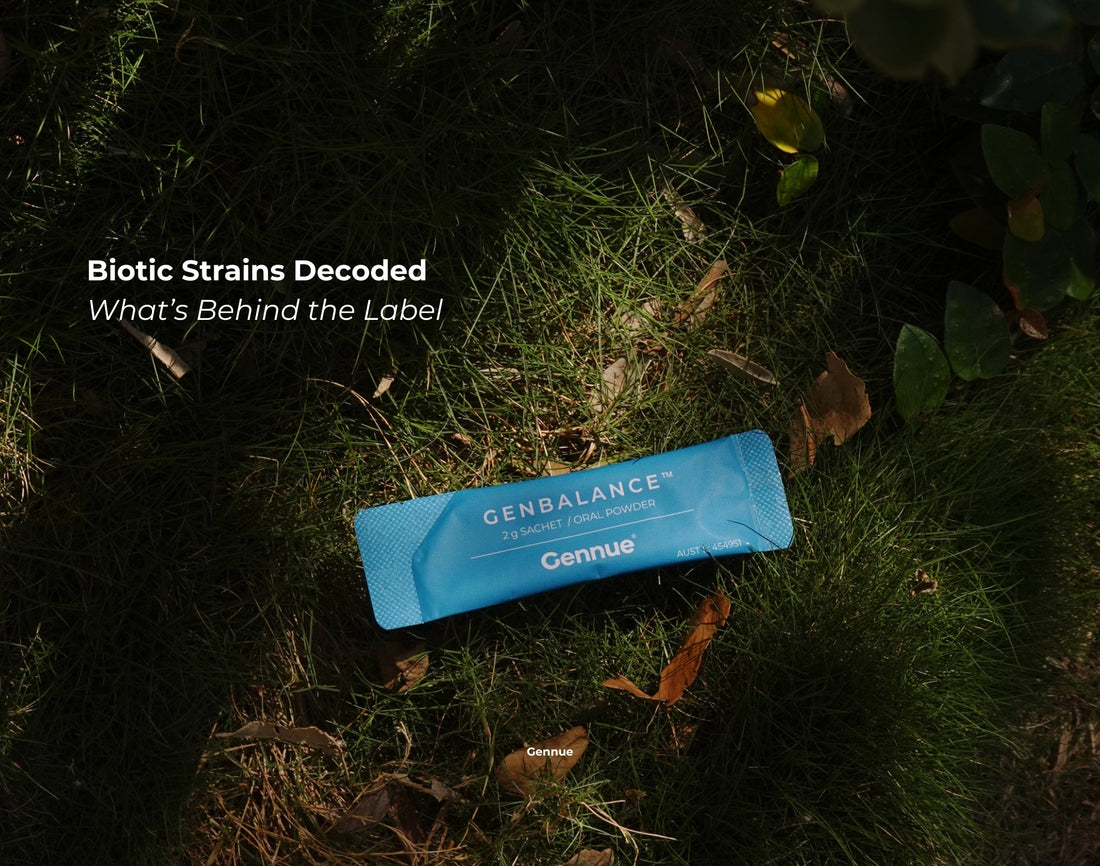 probiotic, postbiotic, prebiotic, gut health, genbalance, wellness, gut brain axis, women's heath, healthy life, biotic strain, gut supplement, holistic health, gut microbiome, bloated, cholesterol, immunity, skin health